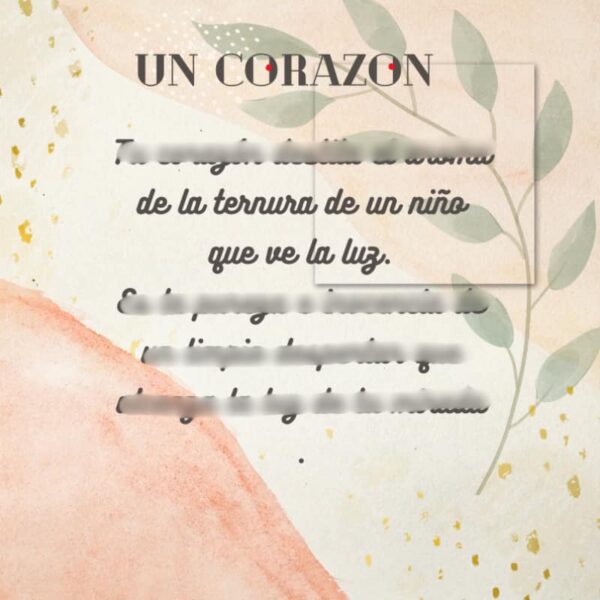 Aportación Poesía. Un Corazón